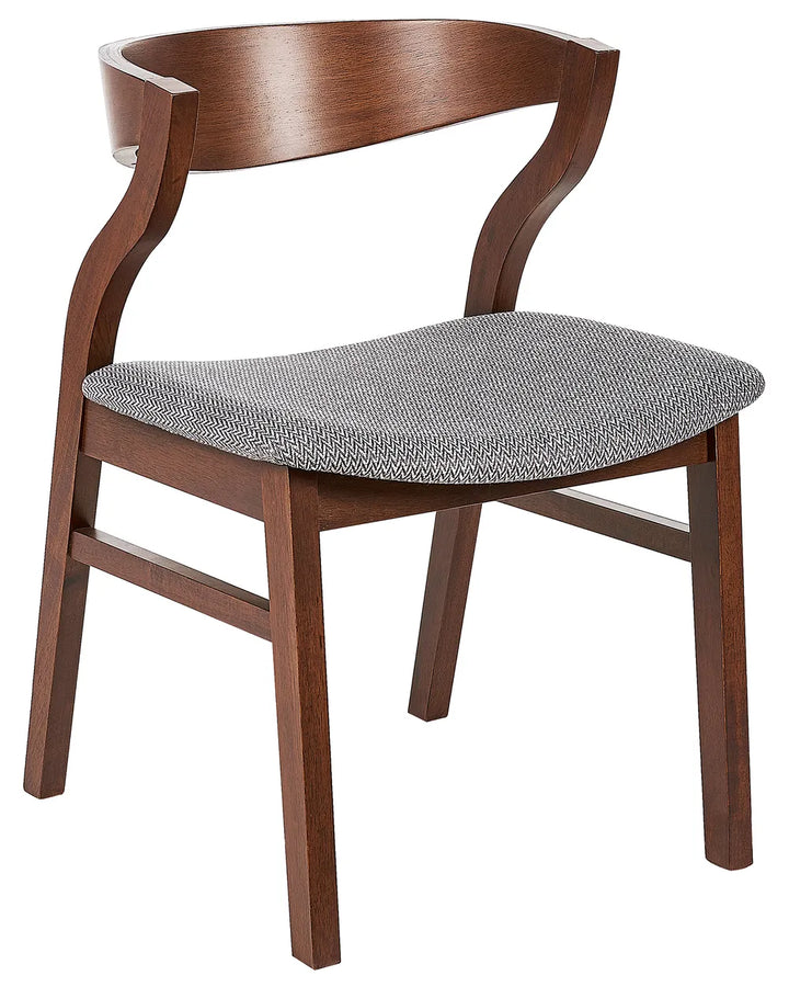 Set of 2 Dining Chairs Wood Light Grey Bea
