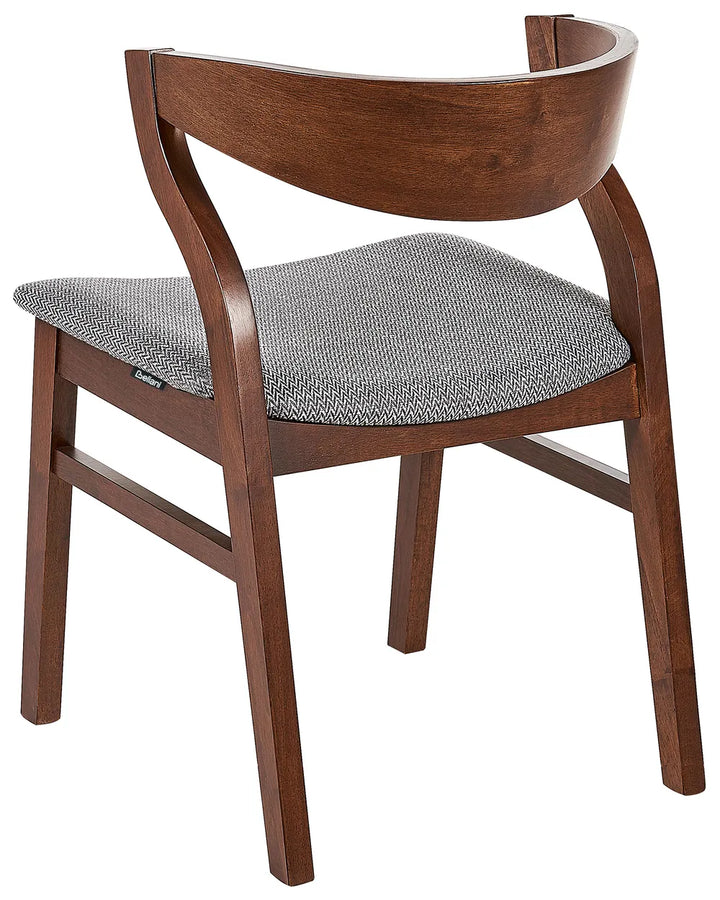 Set of 2 Dining Chairs Wood Light Grey Bea
