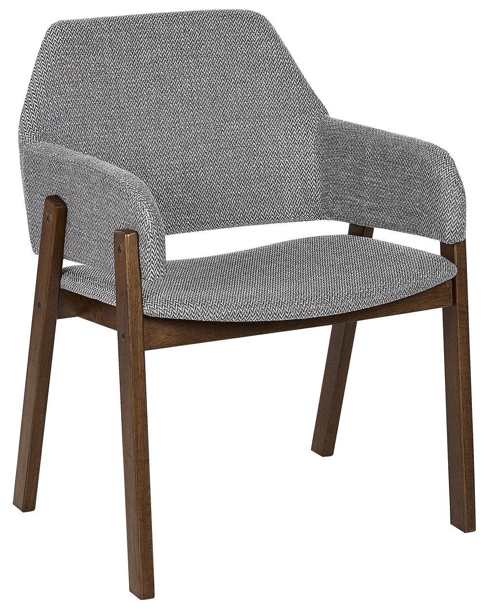 Set of 2 Dining Chairs Fabric Grey Missy