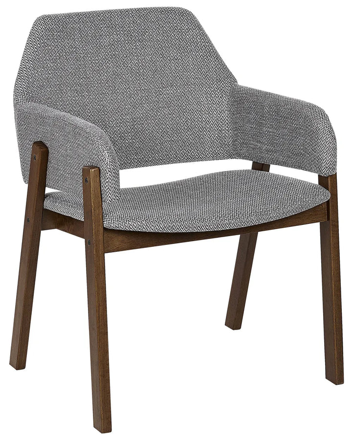 Set of 2 Dining Chairs Fabric Grey Missy