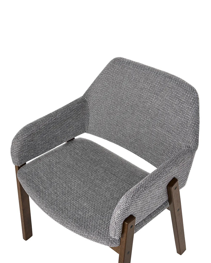 Set of 2 Dining Chairs Fabric Grey Missy