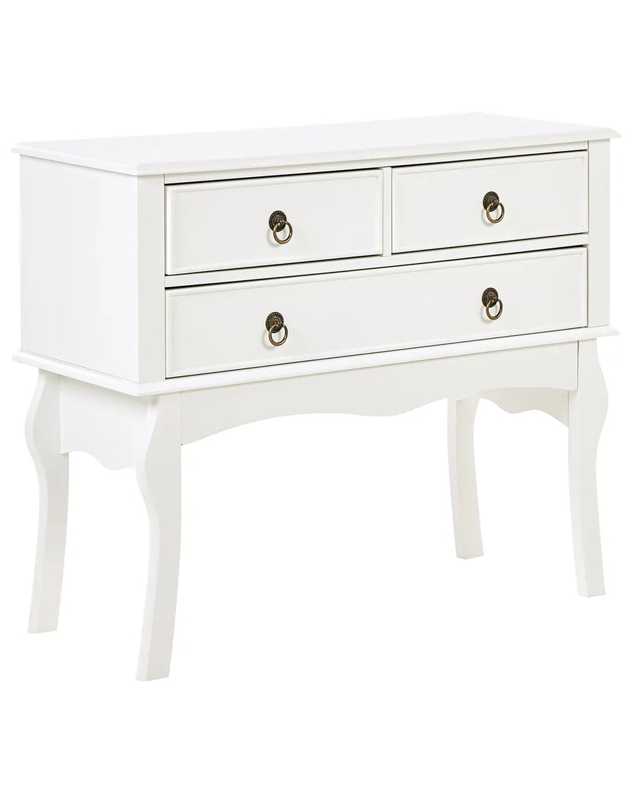 Console Table White Timeless Design Wenlo