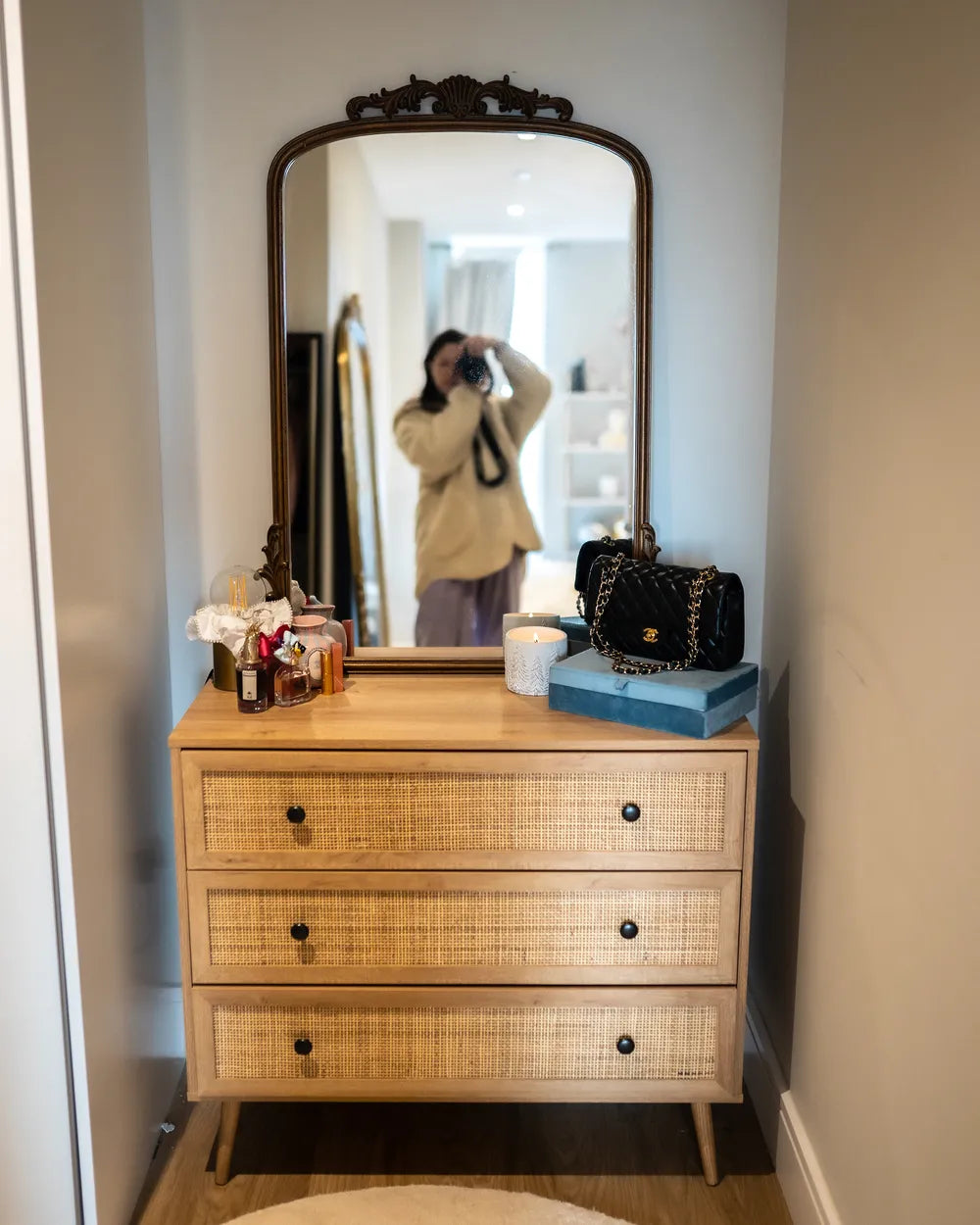 3 Drawer Chest Light Brown Functional and Capacious Ravello