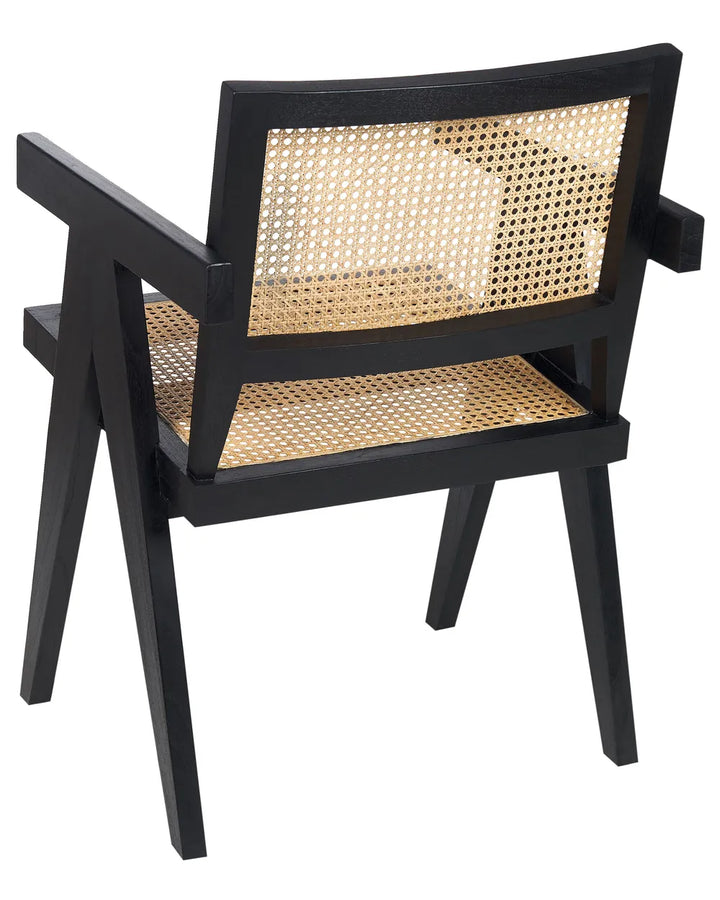 Dining Chair Mahogany Black Charlie