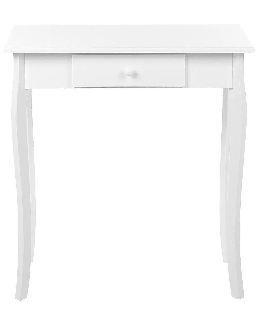 Console Table White Additional Storage Space Irvano