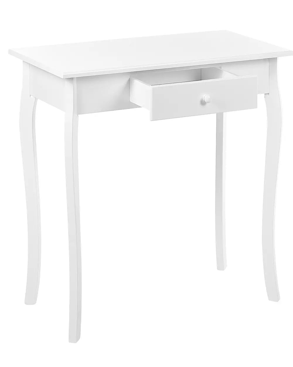 Console Table White Additional Storage Space Irvano