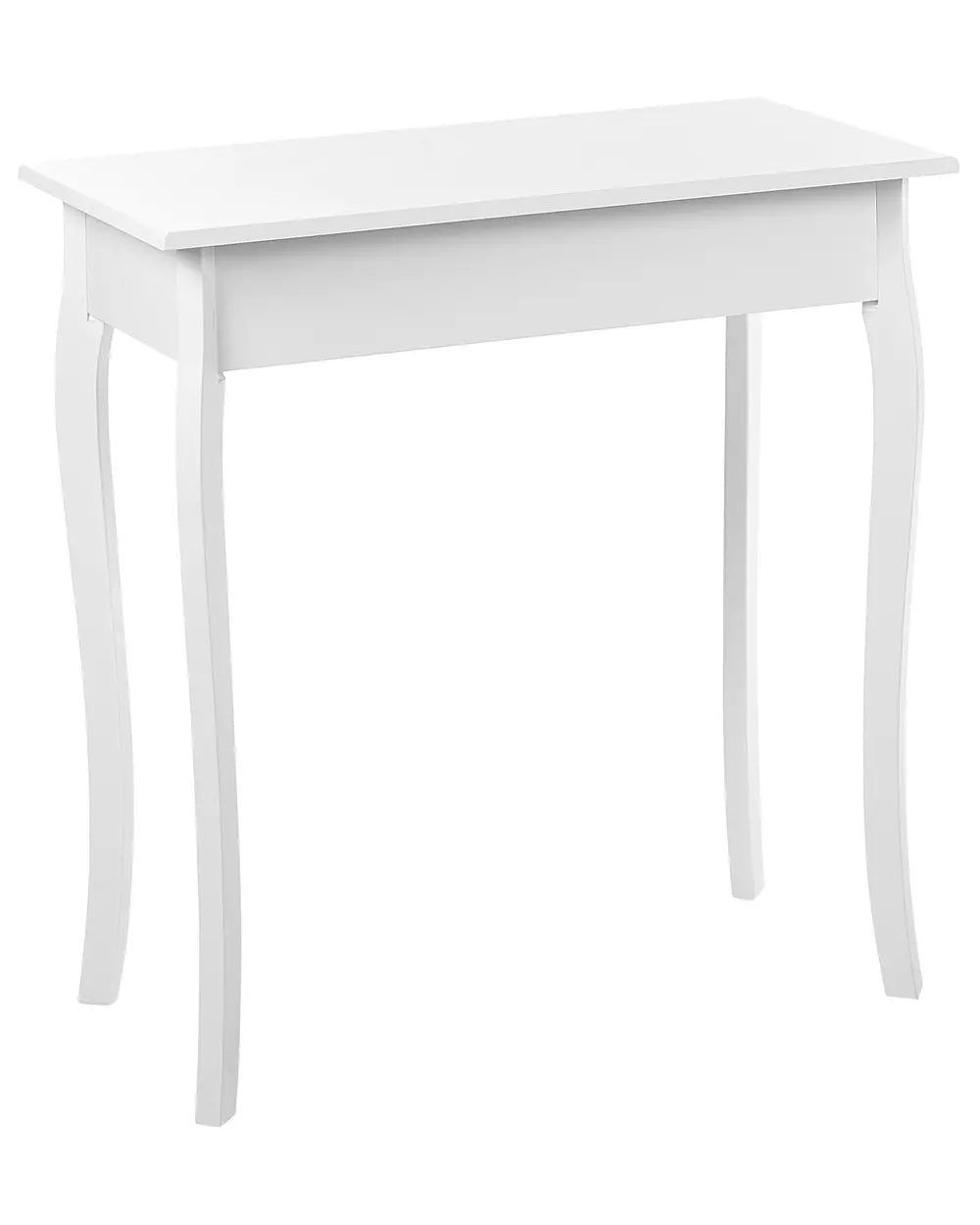 Console Table White Additional Storage Space Irvano