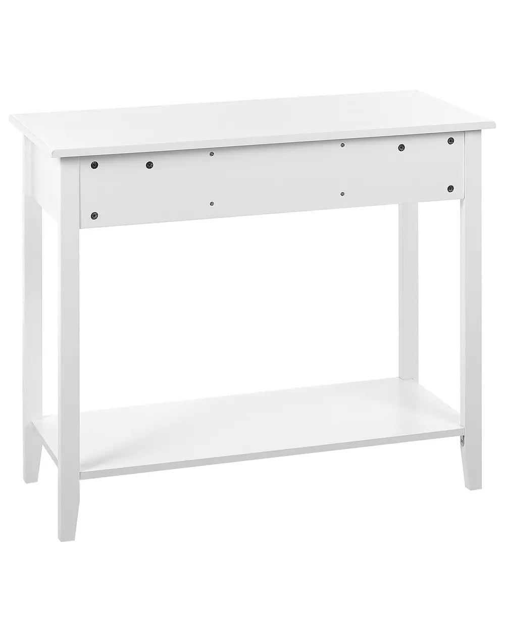 Console Table White Additional Storage Space Trovia