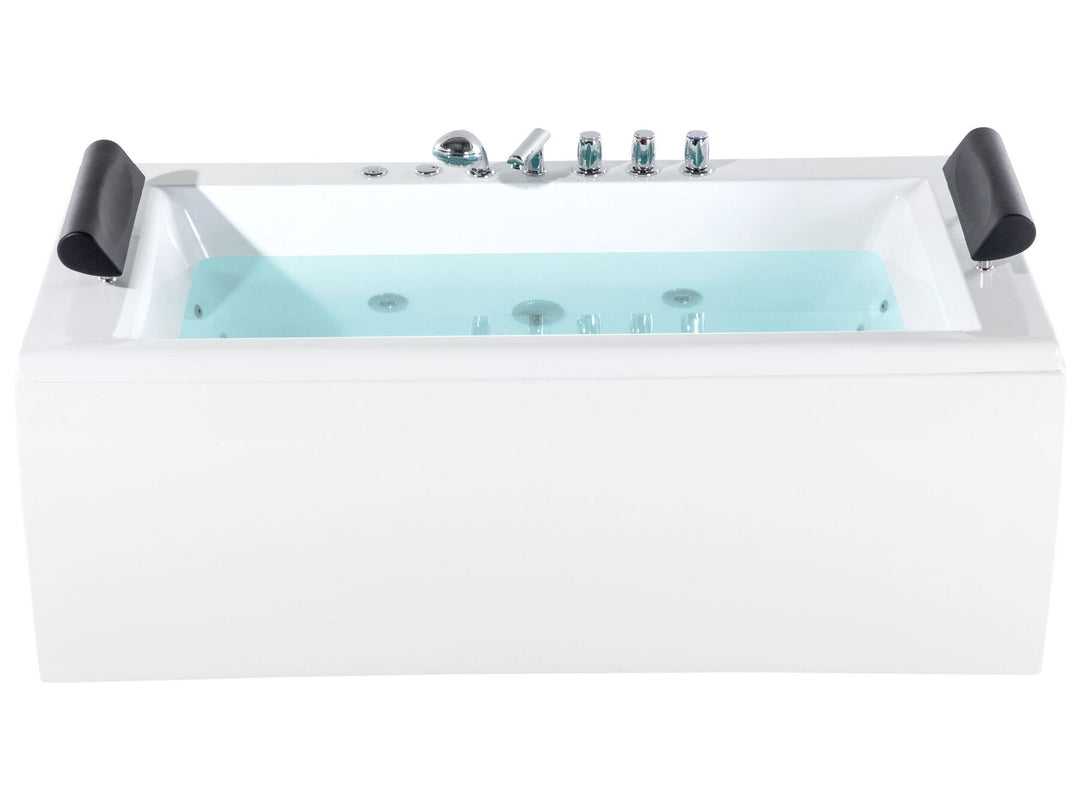 Whirlpool Bath with LED 1720 x 830 mm White Montego