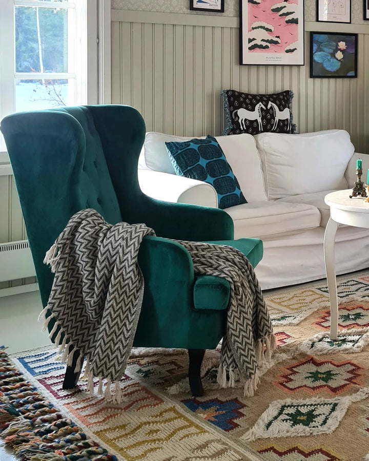 Armchair Velvet Dark Green Nico