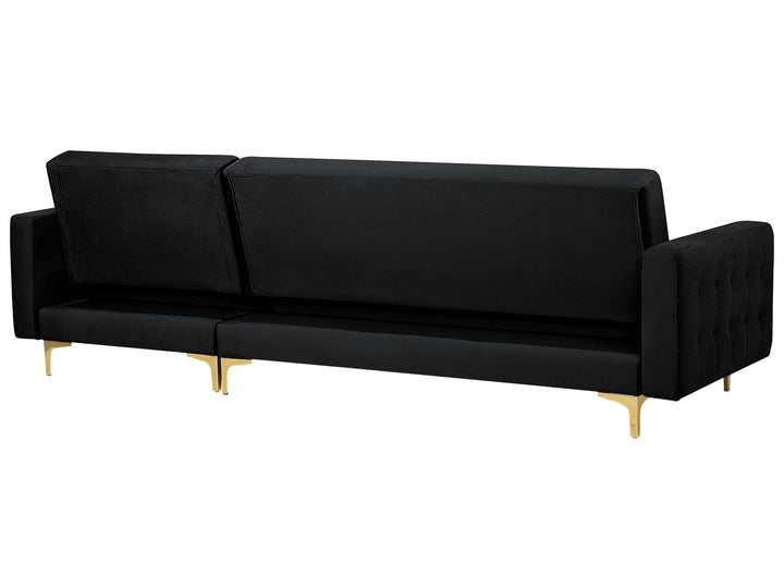 Aberdeen  Corner Sofa Black Velvet