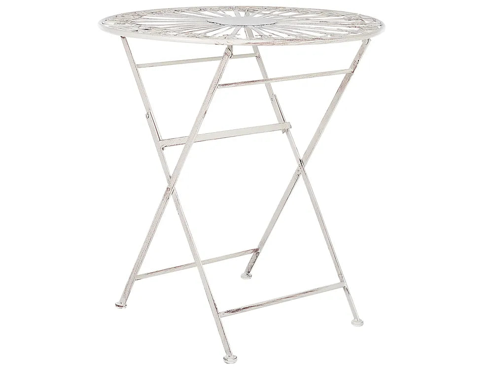 Bistro Set Folding Metal White Kelly