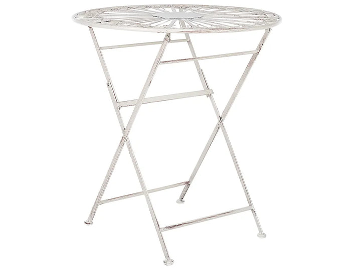 Bistro Set Folding Metal White Kelly