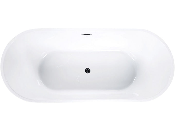Freestanding Bath 170 x 72 cm White Havana