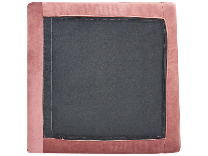 Evja Right Hand 4 Seater Modular Velvet Corner Sofa Pink