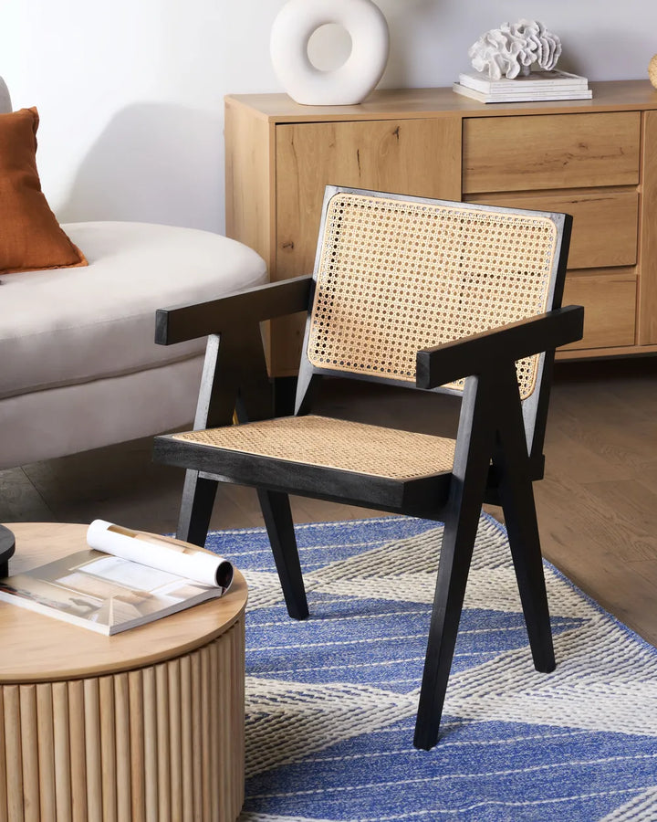 Dining Chair Mahogany Black Charlie