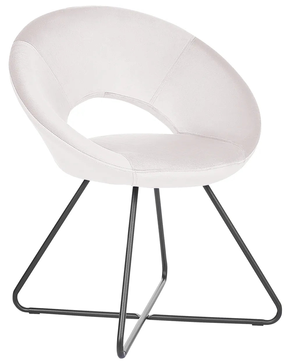 Dining Chair Velvet Off-White Ivan