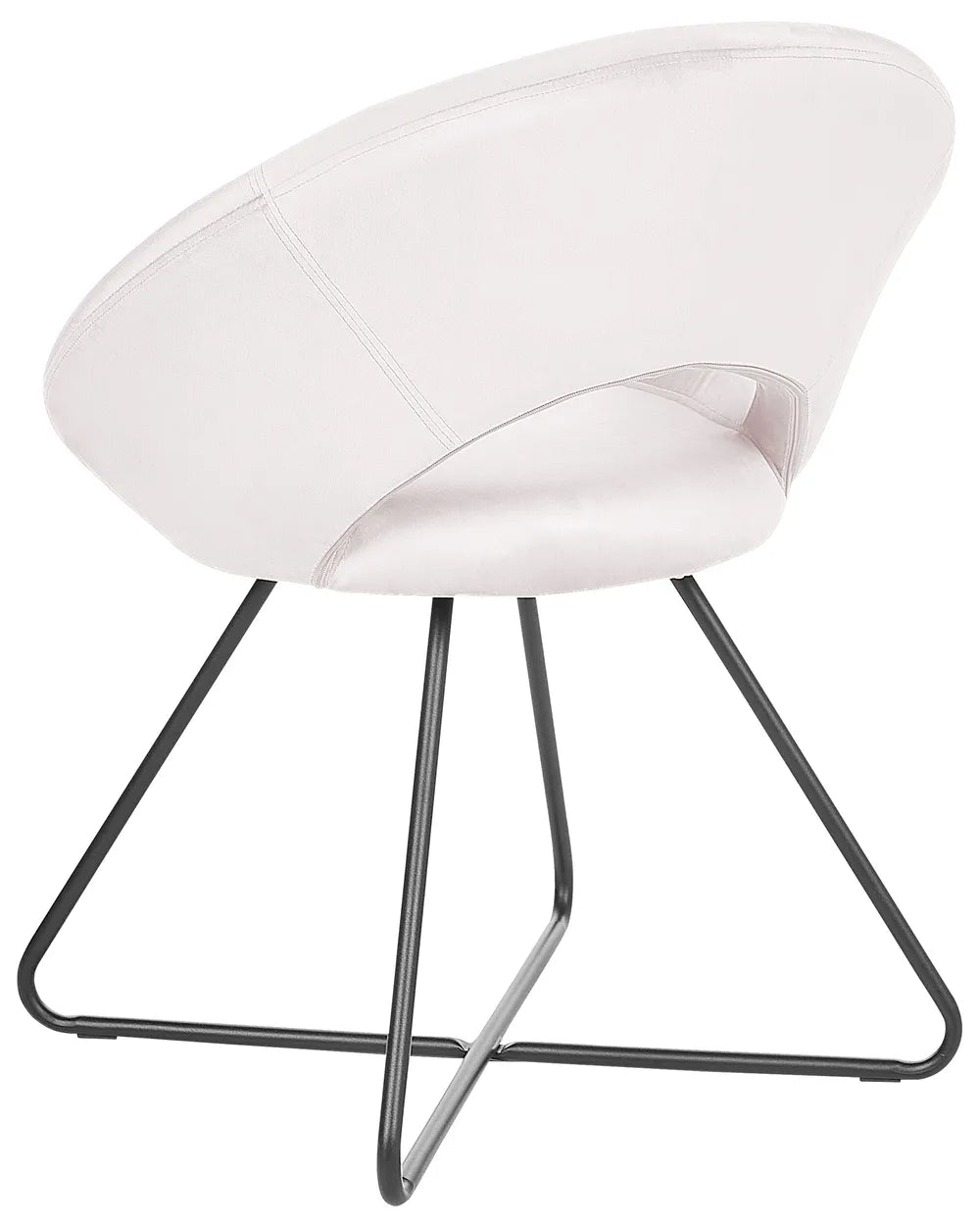 Dining Chair Velvet Off-White Ivan