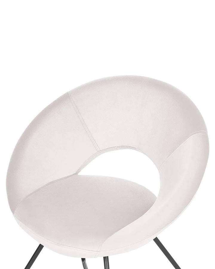 Dining Chair Velvet Off-White Ivan