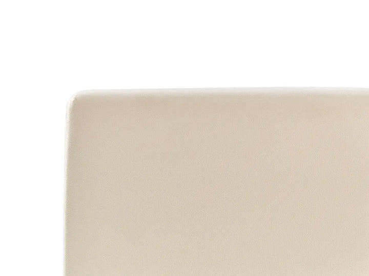 Ottoman Bed Velvet 140 x 200 cm (EU Double) Light Beige Carol