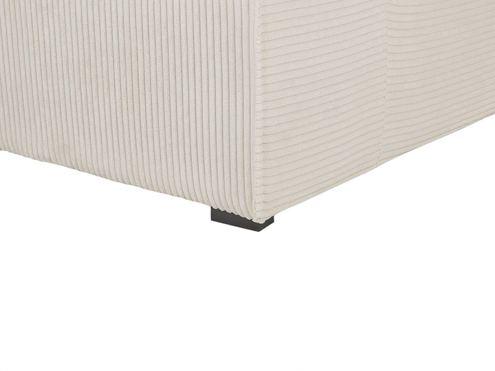 Dolva Left Hand Jumbo Cord Corner Sofa Off-White