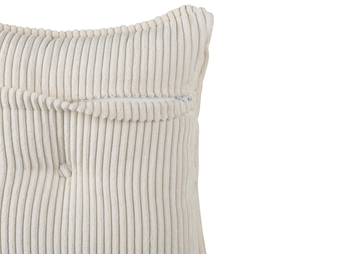 Dolva Left Hand Jumbo Cord Corner Sofa Off-White