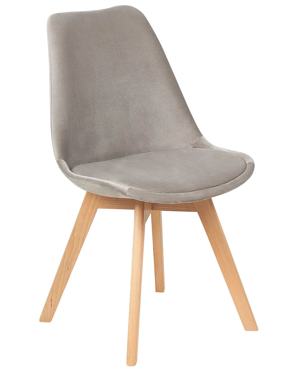 Set of 2 Dining Chairs Velvet Taupe Jasper II