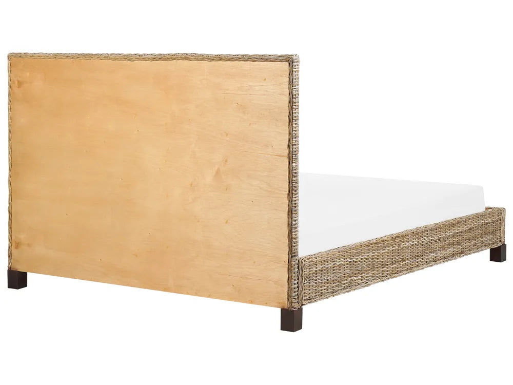 Bed Rattan 140 x 200 cm (EU Double) Natural Dolly