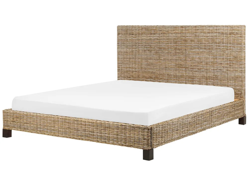 Bed Rattan 180 x 200 cm (EU Super King) Natural Dolly
