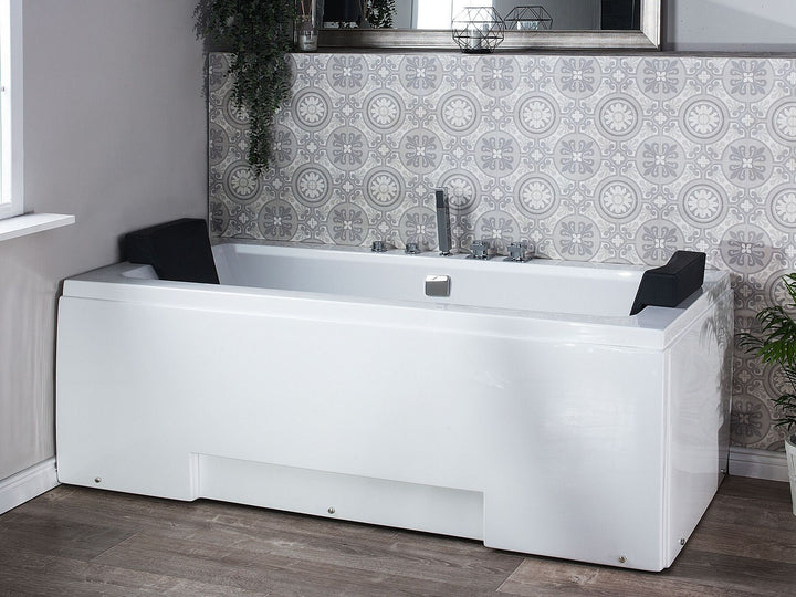 Whirlpool Bath with LED 1700 x 750 mm White Galley