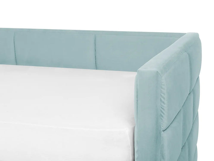 Trundle Bed Velvet Bittrich 90 x 200 cm (EU Single) Mint Green