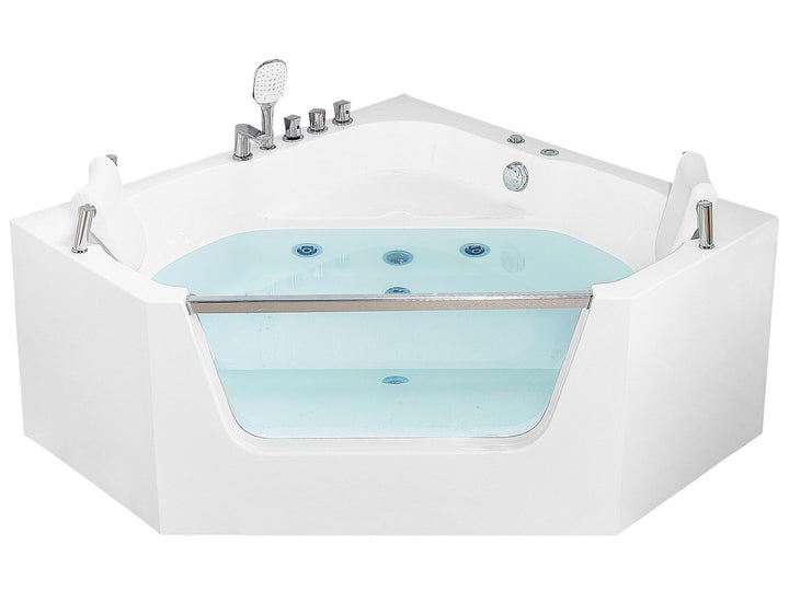 Whirlpool Corner Bath 1500 x 1500 mm White Cantalla
