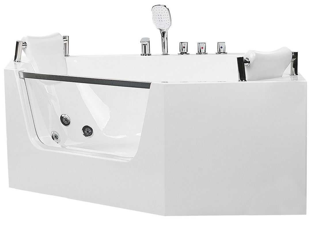 Whirlpool Corner Bath 1500 x 1500 mm White Cantalla