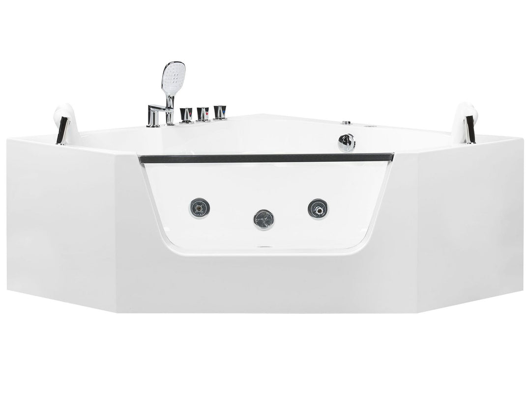 Whirlpool Corner Bath 1500 x 1500 mm White Cantalla