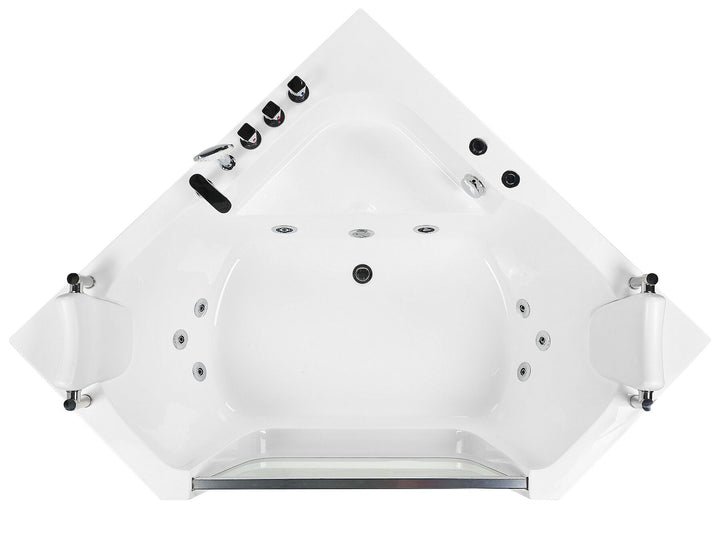 Whirlpool Corner Bath 1500 x 1500 mm White Cantalla