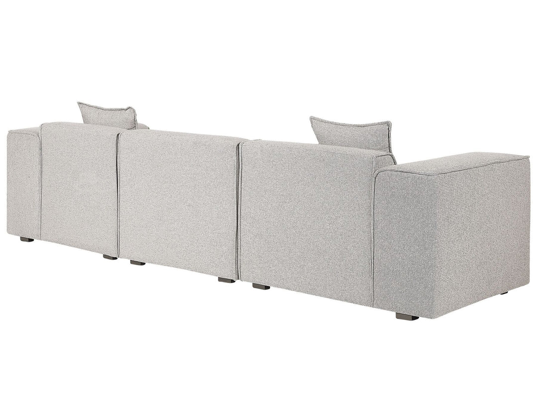 Dolva Left Hand Fabric Corner Sofa Light Beige
