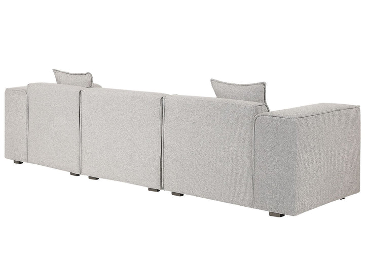 Dolva Left Hand Fabric Corner Sofa Light Beige