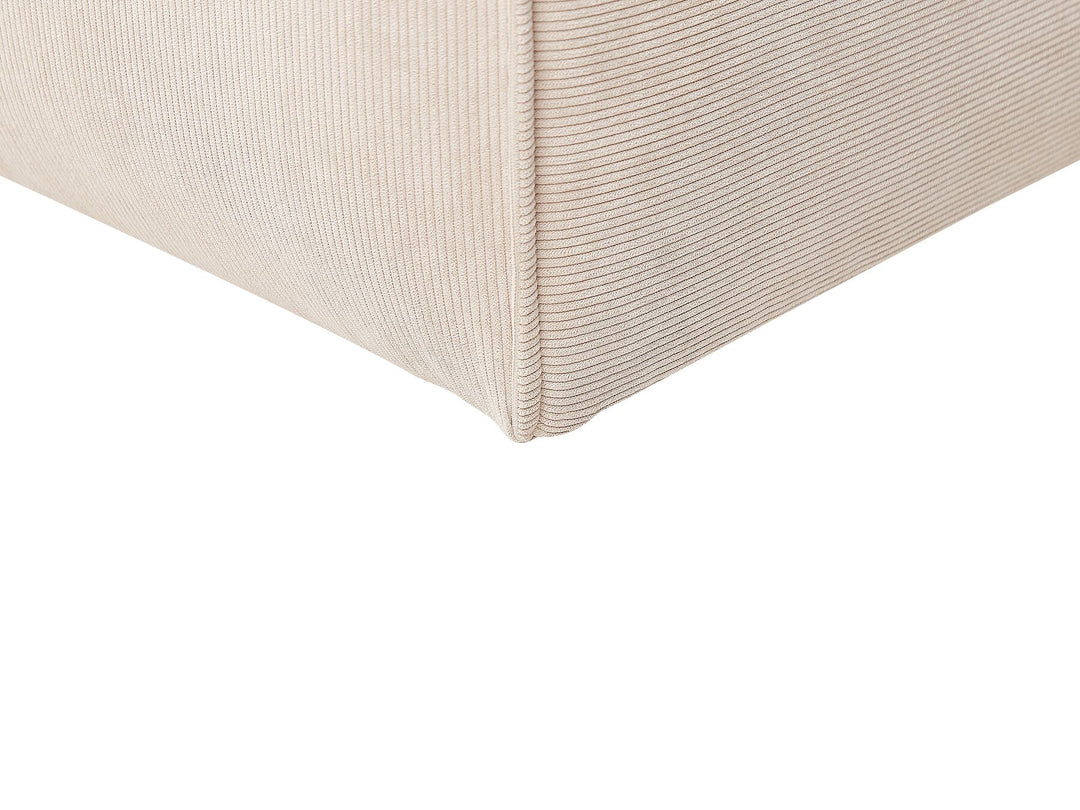 Dolva Left Hand Jumbo Cord Corner Sofa Beige