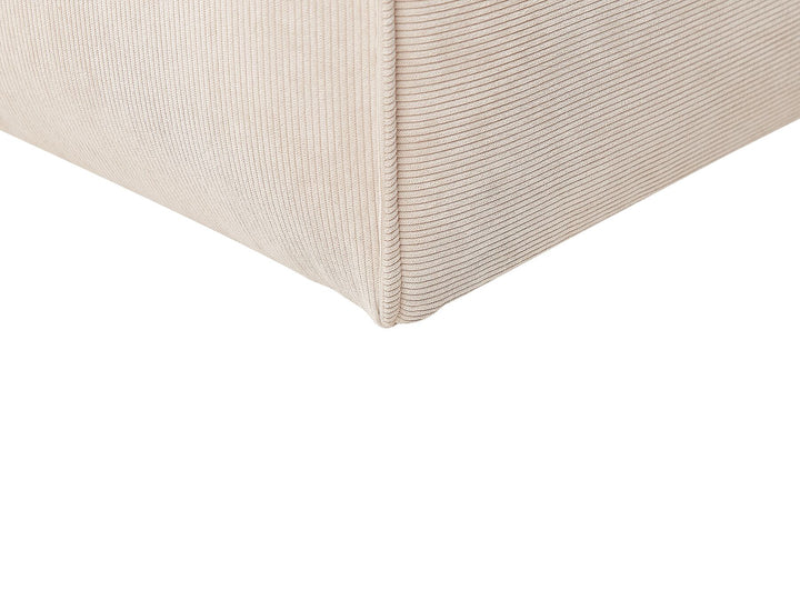 Dolva Left Hand Jumbo Cord Corner Sofa Beige