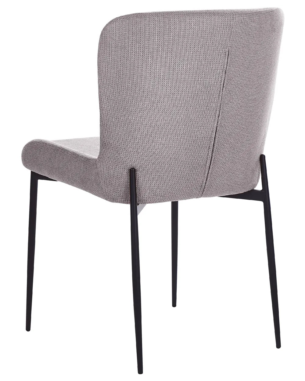 Set of 2 Dining Chairs Fabric Dark Grey Beck