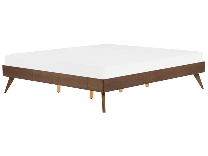 Bed without Headboard 180 x 200 cm (EU Super King) Dark Ash Wood Dove