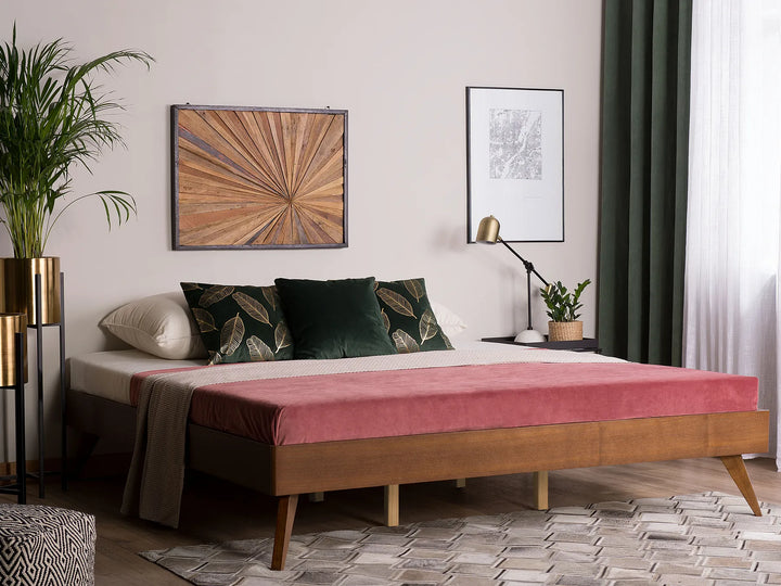 Bed without Headboard 180 x 200 cm (EU Super King) Dark Ash Wood Dove