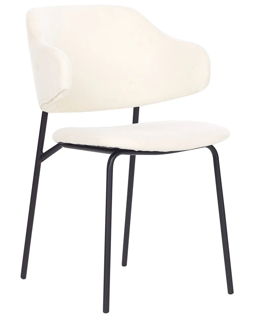 Set of 2 Dining Chairs Fabric Light Beige Moore