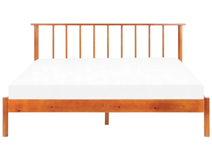 Bed Pine Wood 160 x 200 cm (EU King Size) Brown Coy