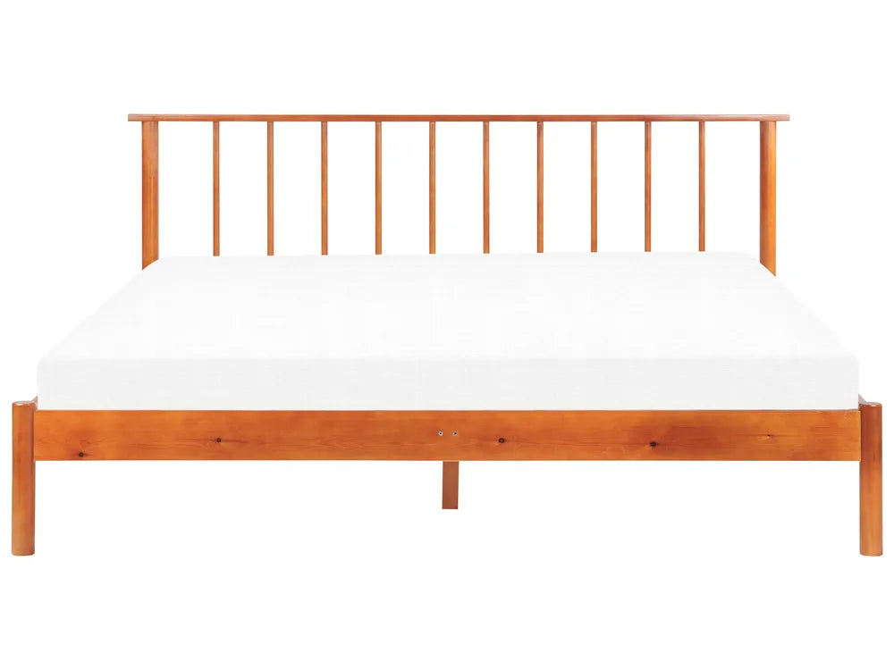 Bed Pine Wood 180 x 200 cm (EU Super King) Brown Coy