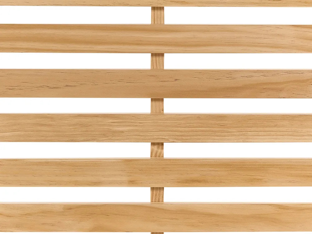 Bed Pine Wood 160 x 200 cm (EU King Size) Light Brown Keith