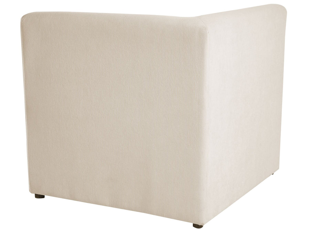 Lemvig Left Hand 5 Seater Modular Jumbo Cord Corner Sofa with Ottoman Beige