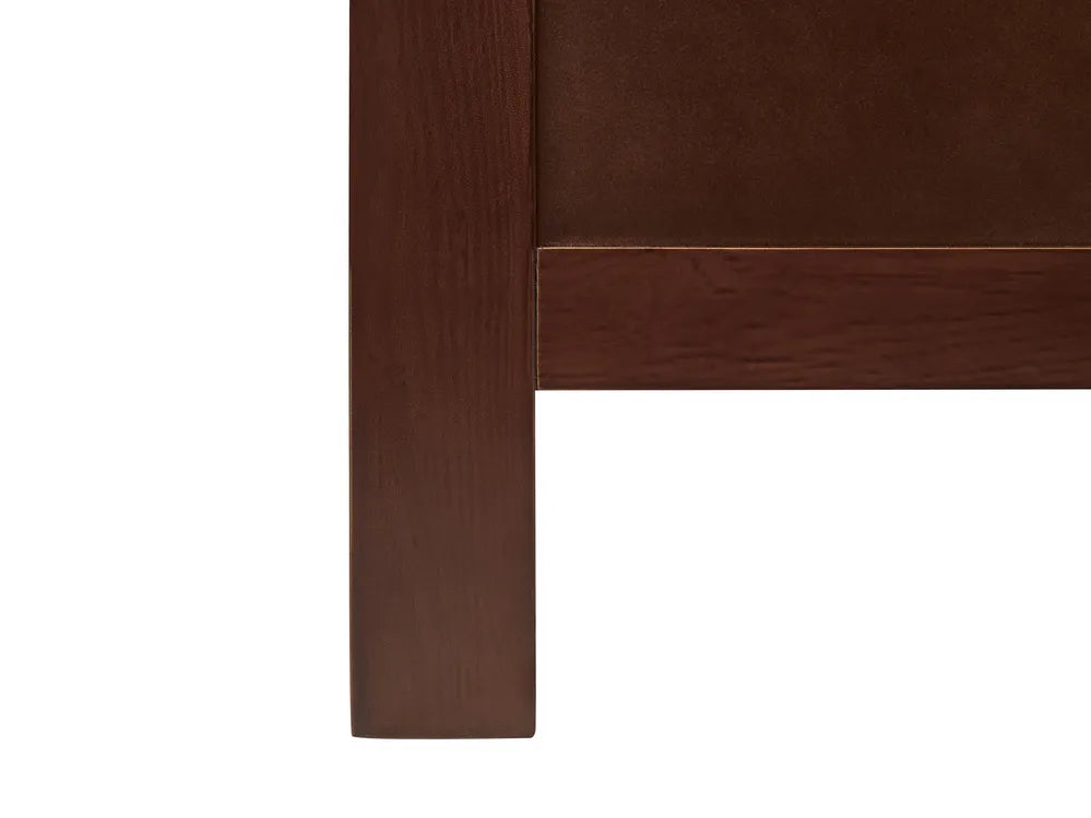 Bed Pine Wood 180 x 200 cm (EU Super King) Dark Brown Carol