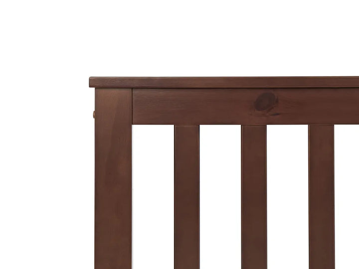 Bed Pine Wood 160 x 200 cm (EU King Size) Dark Brown Carol