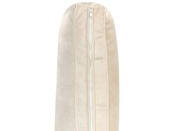 Flam Velvet Left Hand Corner Sofa Cream